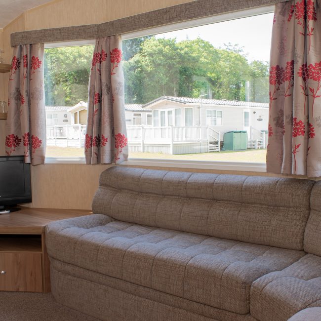 Otter holiday caravan Devon at Forest Glade lounge