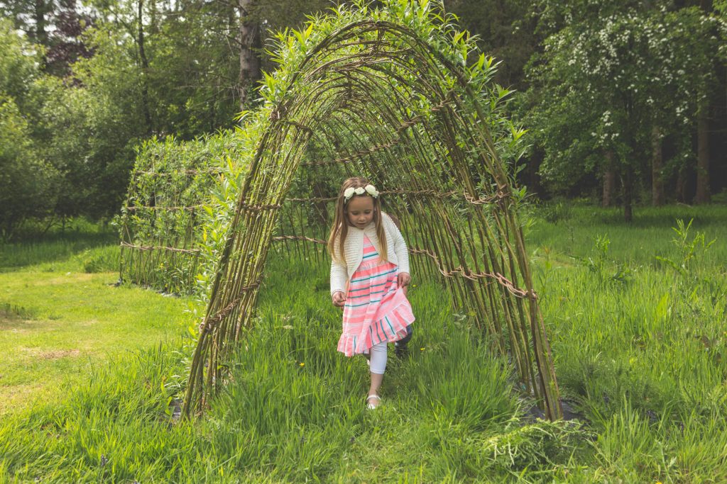 Forest Glade facilities children willow tunnel