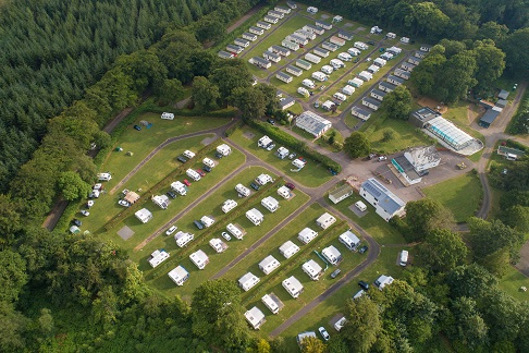 Aerial picture of Forest Glade Holiday Park