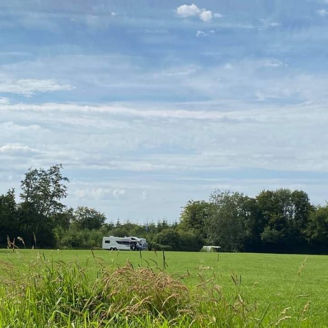 Spacious camping field