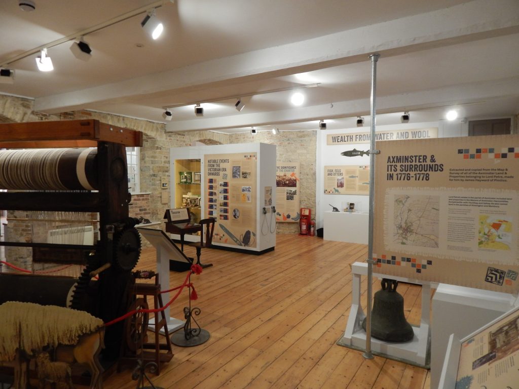 Displays at Axminster Heritage Centre