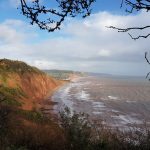 south west coast path in east devon overlooking jurassic coast