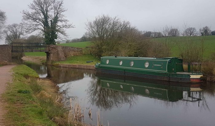 Barge on the Grand Western Canal / Maria Thorne