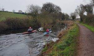 Kayakers on the Grand Western Canal