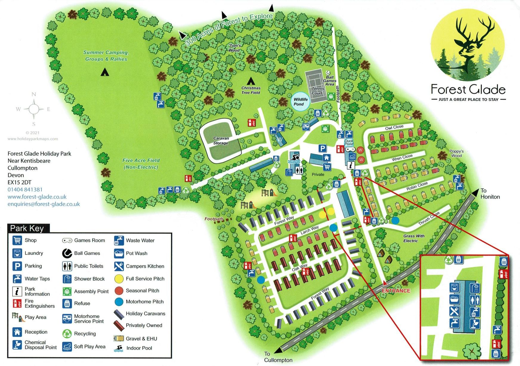 forest glade park map