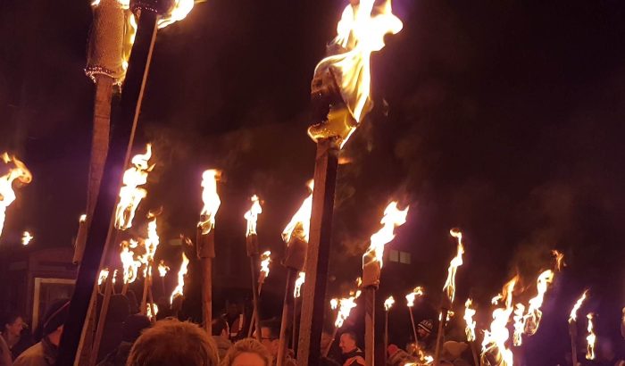 Blackborough Flaming Torches Bonfire Night