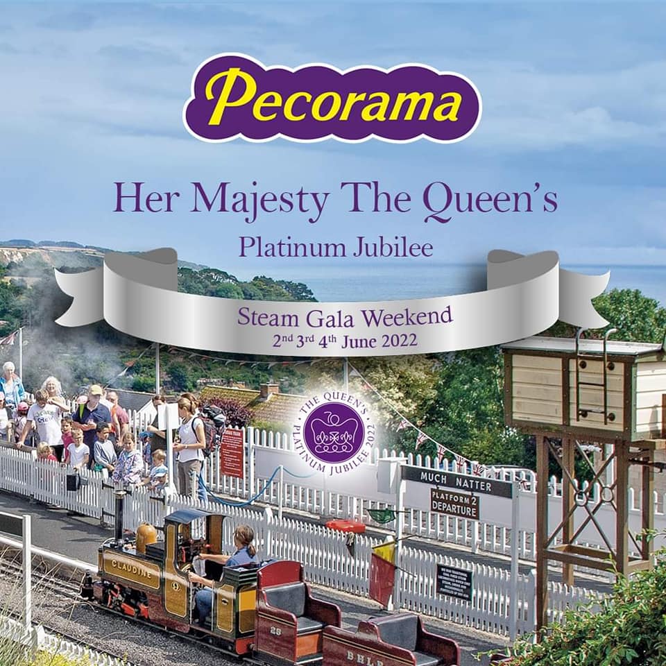 Pecorama - platinum jubilee steam gala weekend in Devon