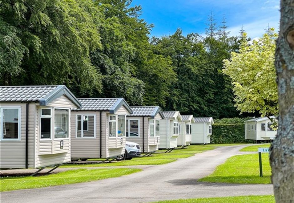 New Static Caravans in the summer at Forest Glade, Devon