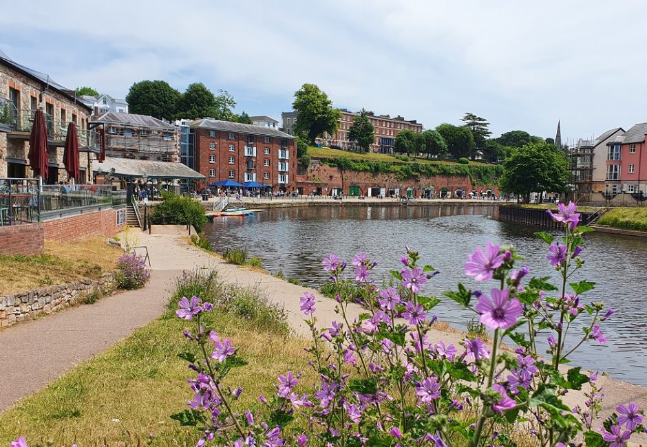 Exeter Quay from the Footbridge by Maria Thorne at Forest Glade