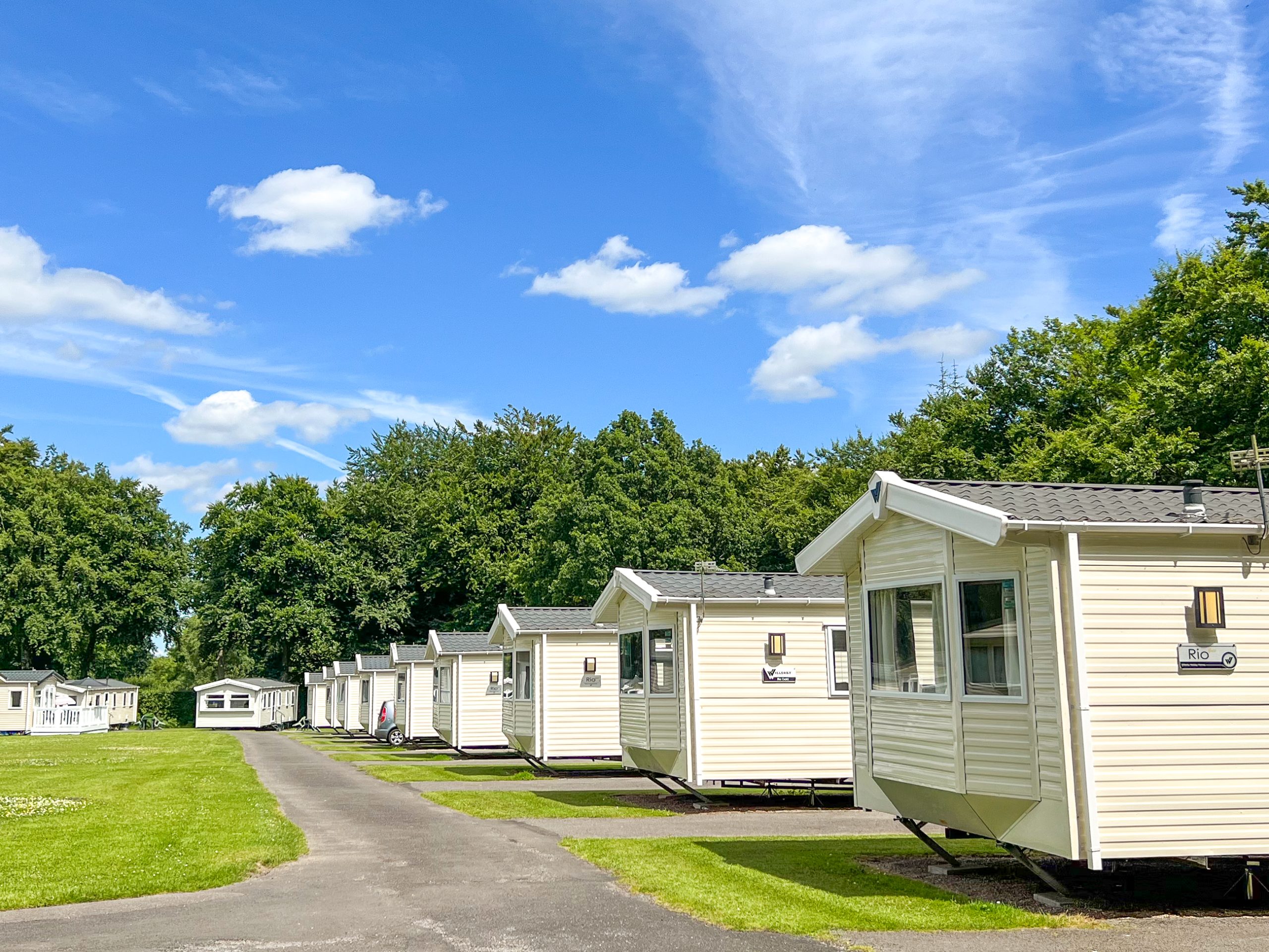 caravans holiday homes at Forest Glade