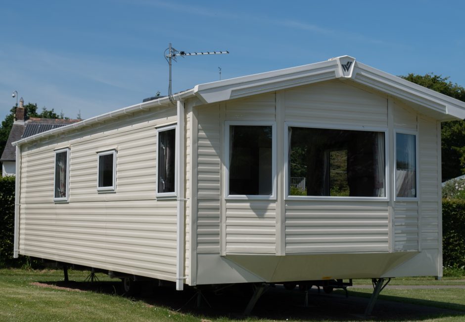 culm caravan exterior in forest glad holiday park