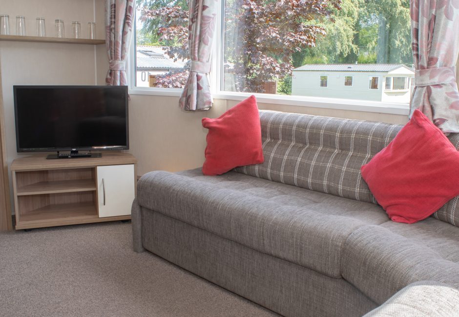 living room culm caravan at forest glade holiday park